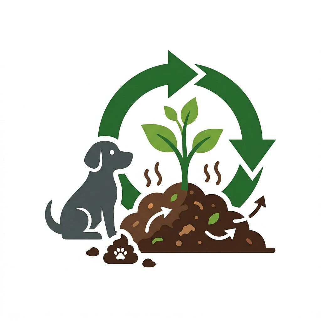 Pet Waste Composting Icon