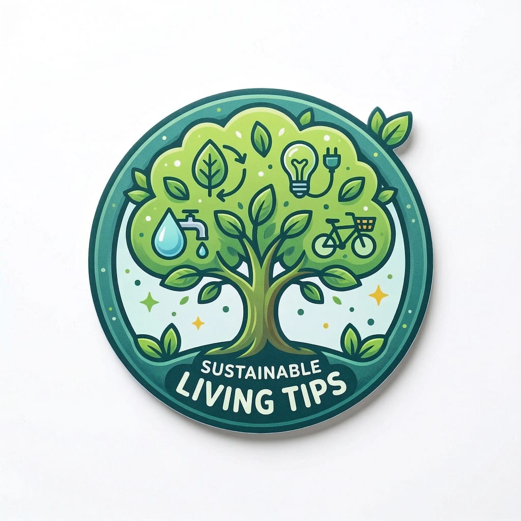 Sustainable Living Tips Icon