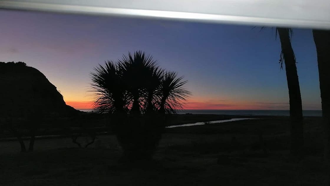sunrise taken while camping at the beach
