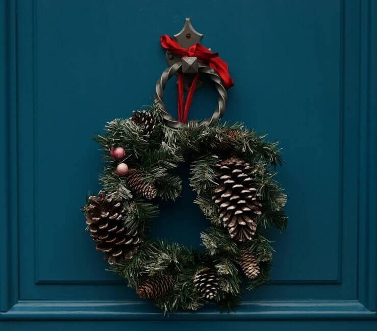 Eco friendly home made Christmas wreath