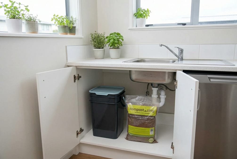 Ability to compost indoors, even in small apartments.