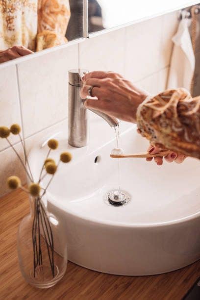 toothbrush Candid photo taken indoors in bathroom