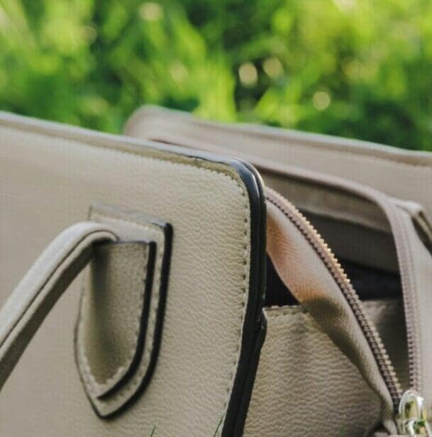 Handbag made from recycled plastic bottles